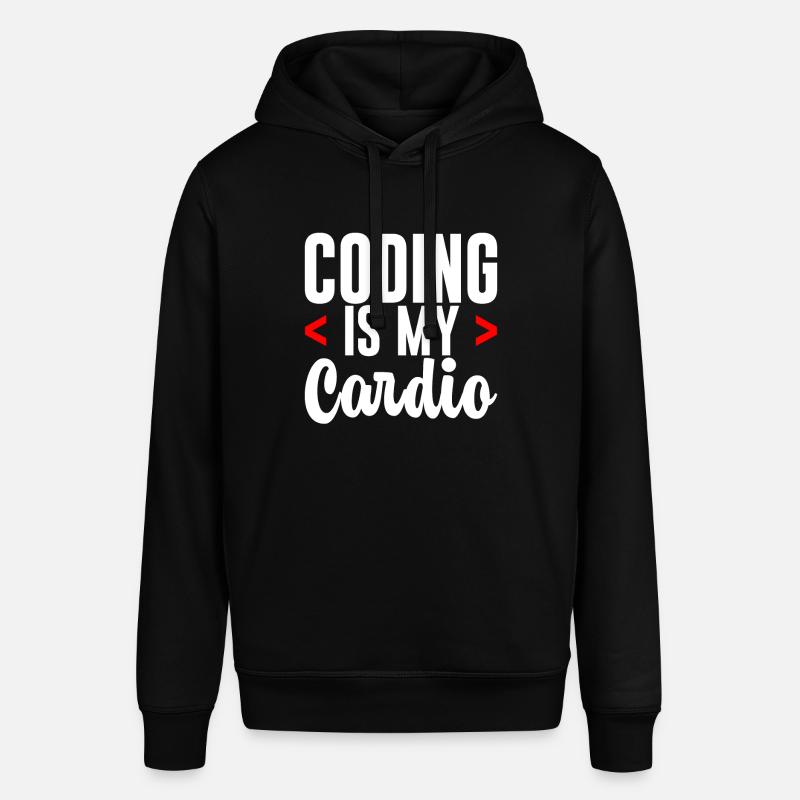 Coding Is My Cardio 2 - Stanley/Stella Unisex Hoodie SOUNDER - Schwarz