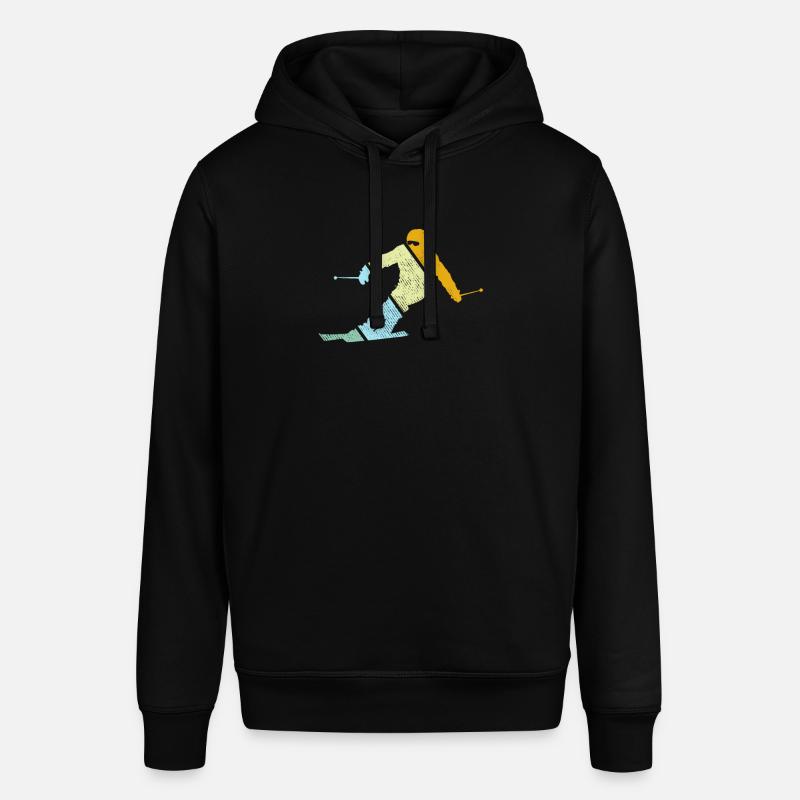 Ski Rétro - Sweat à capuche SOUNDER Stanley/Stella Unisexe - noir