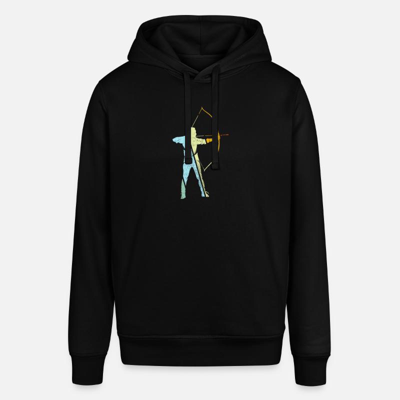 Tir à l’arc Rétro - Sweat à capuche SOUNDER Stanley/Stella Unisexe - noir