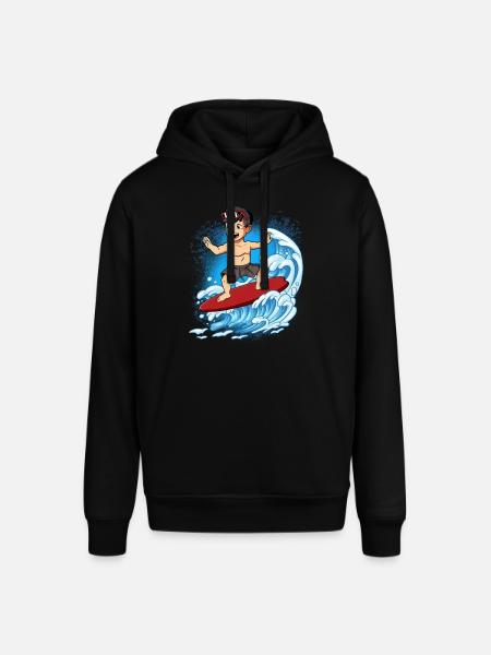 Wellensurfer Surfer Surfen - Stanley/Stella Unisex Hoodie SOUNDER - Schwarz