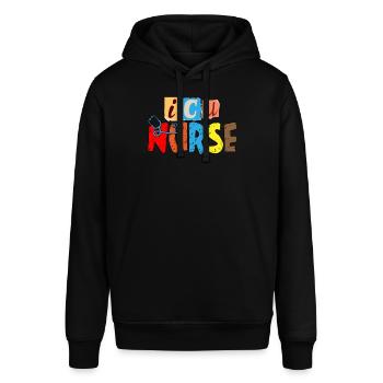 Nurse stethoscope - Stanley/Stella SOUNDER Unisex Hoodie - black - Front - Alina (178cm) & Michal (187cm)