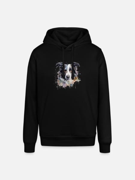 Border Collie - Sweat à capuche SOUNDER Stanley/Stella Unisexe - noir