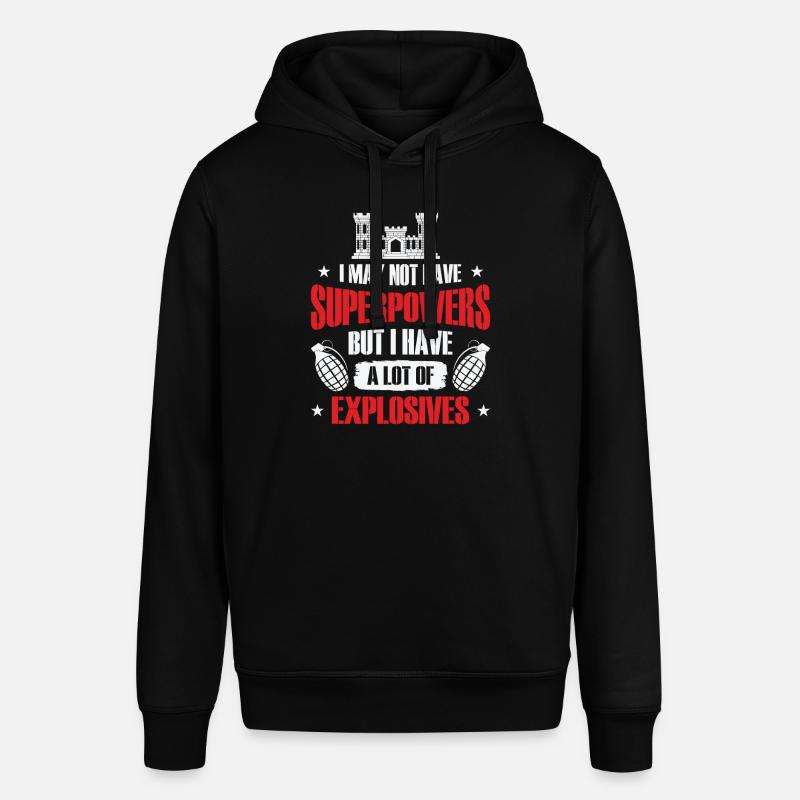 Combat Engineer Engineering Armee - Stanley/Stella Unisex Hoodie SOUNDER - Schwarz