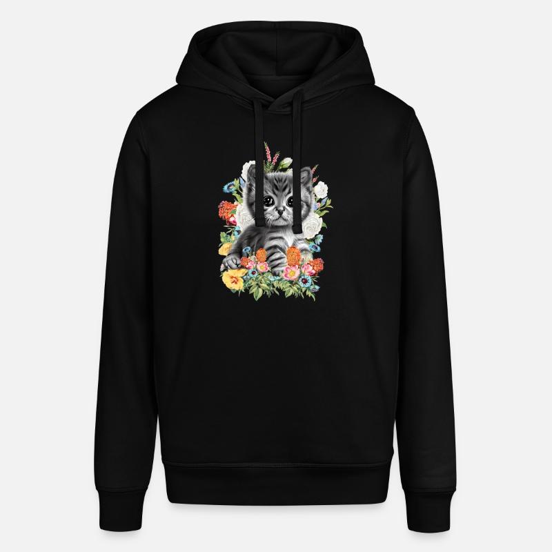 Fleurs de chat - Sweat à capuche SOUNDER Stanley/Stella Unisexe - noir