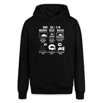 Ameisenbär - Stanley/Stella Unisex Hoodie SOUNDER - Schwarz - Vorne - Alina (178cm) & Michal (187cm)