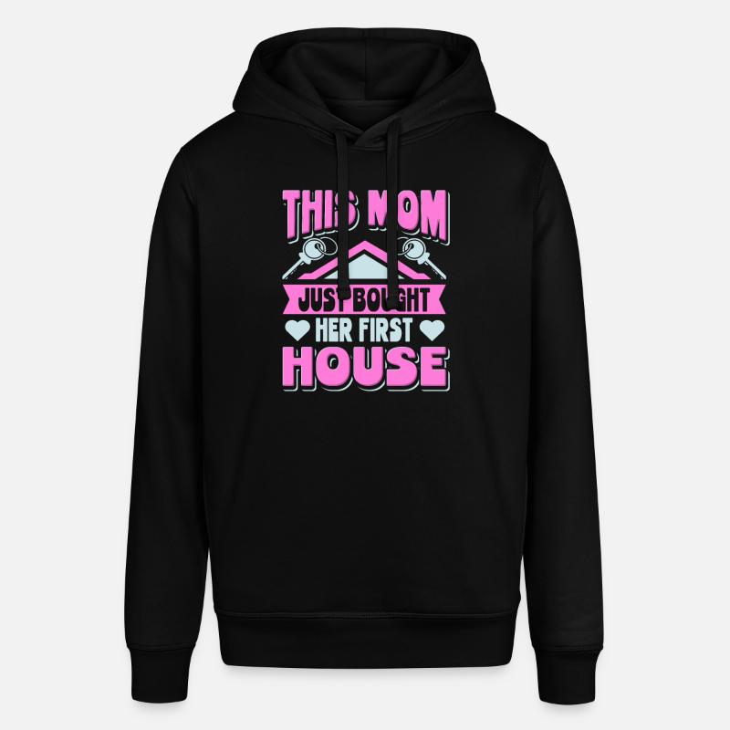 Husejer mor denne mor købte sit første hus - Stanley/Stella SOUNDER unisex hoodie - sort