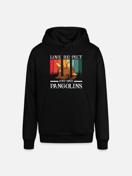 Love and save Pangolin's lovers - Stanley/Stella SOUNDER Unisex Hoodie - black