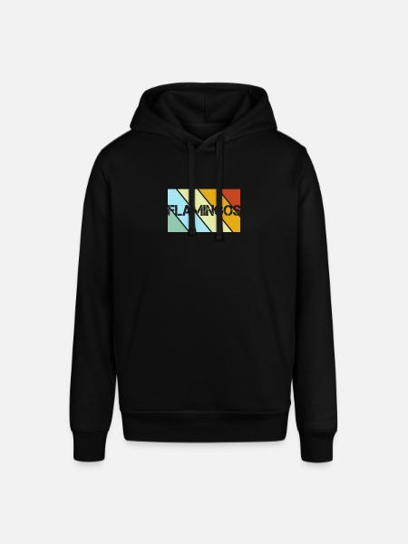 Flamingos Retro - Stanley/Stella Unisex Hoodie SOUNDER - Schwarz