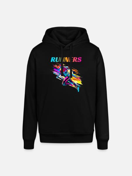 Dynamische Läufer Lauf Wettkampf - Stanley/Stella Unisex Hoodie SOUNDER - Schwarz