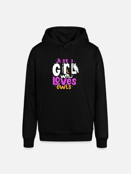 Owl Cute Owl Owl Lover just a Boy who loves owls - Stanley/Stella SOUNDER Unisex Hoodie - black