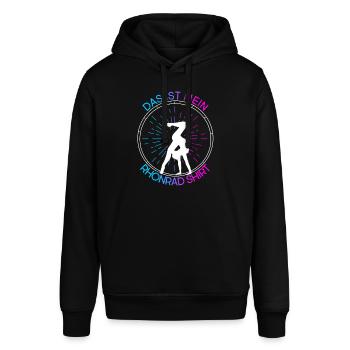 Turnen Rhönrad Turntrainer Gymnsatik Geschenk Bode - Stanley/Stella Unisex Hoodie SOUNDER - Schwarz - Vorne - Alina (178cm) & Michal (187cm)