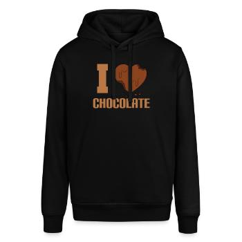 J’adore le chocolat - Sweat à capuche SOUNDER Stanley/Stella Unisexe - noir - Devant - Alina (178cm) & Michal (187cm)