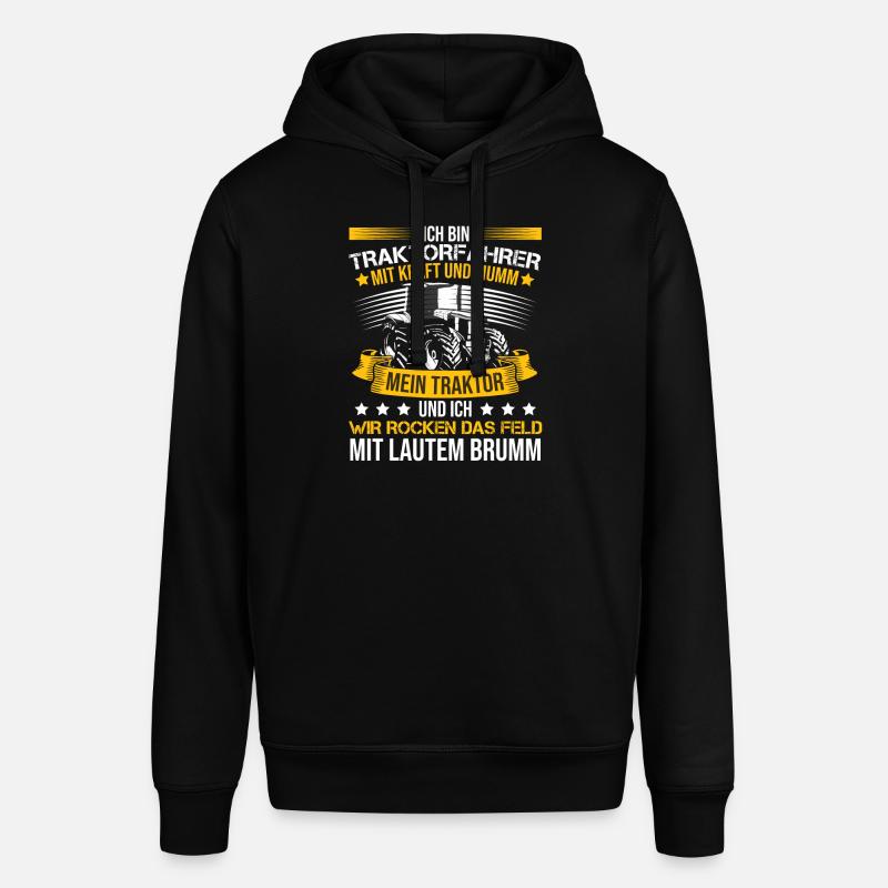Ich Bin Ein Traktorfahrer - Stanley/Stella Unisex Hoodie SOUNDER - Schwarz