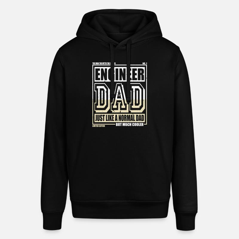 Engineer Daddy Gift - Stanley/Stella SOUNDER Unisex Hoodie - black