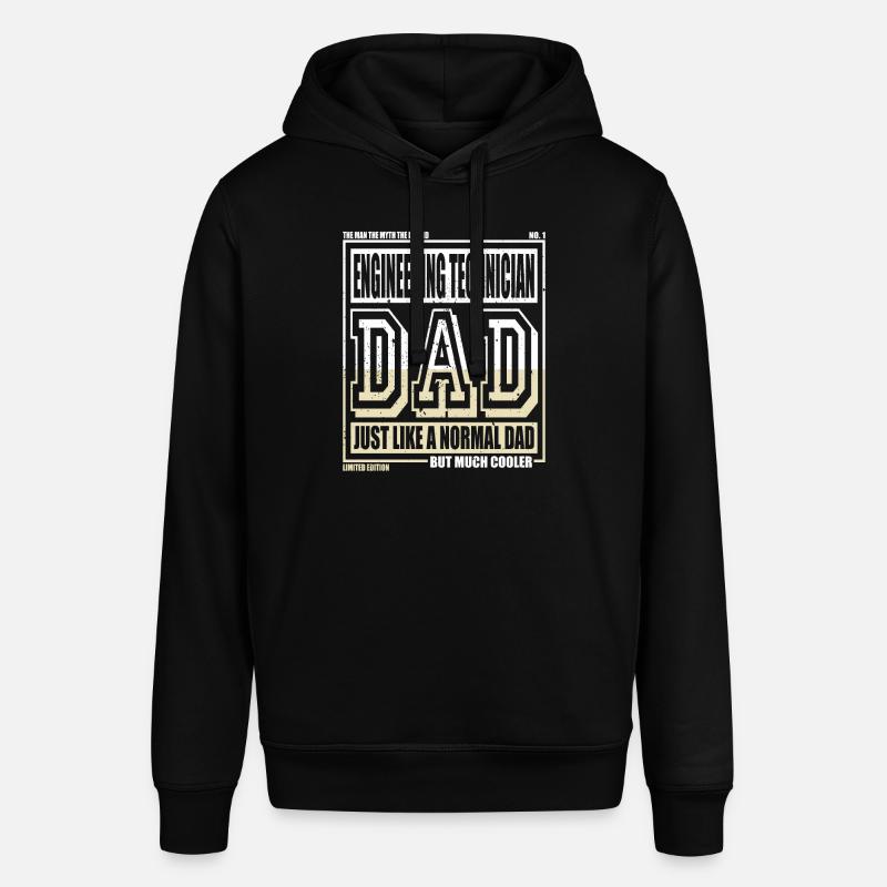 Engineering Technician Dad Gift - Stanley/Stella SOUNDER Unisex Hoodie - black