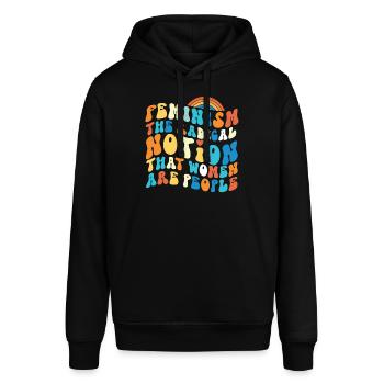 Feminist Feminism The Radical - Stanley/Stella SOUNDER Unisex Hoodie - black - Front - Alina (178cm) & Michal (187cm)