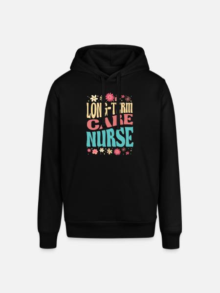 Langzeitpflege Krankenschwester Blumen-outfit - Stanley/Stella Unisex Hoodie SOUNDER - Schwarz