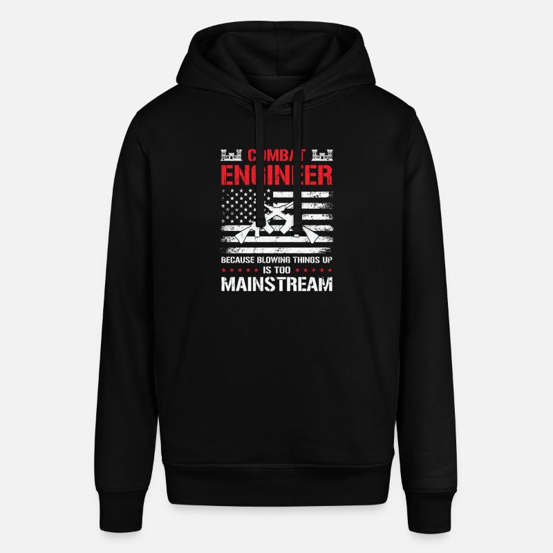 Combat Engineer Engineering Army - Stanley/Stella SOUNDER Unisex Hoodie - black
