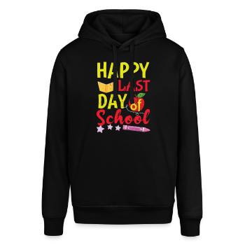 Super journée d’école Heureux Dernière classe renvoyée - Sweat à capuche SOUNDER Stanley/Stella Unisexe - noir - Devant - Alina (178cm) & Michal (187cm)