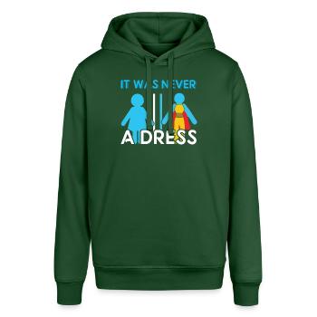 Hero Super Feminist Right Frauen Gleichberechtigung - Stanley/Stella Unisex Hoodie SOUNDER - Flaschengrün - Vorne - Alina (178cm) & Michal (187cm)