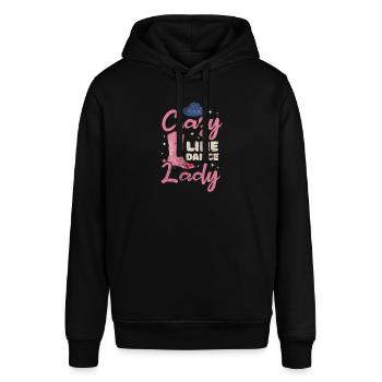 Line Dance - Stanley/Stella SOUNDER Unisex Hoodie - black - Front - Alina (178cm) & Michal (187cm)