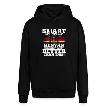 Kenya - Stanley/Stella SOUNDER Unisex Hoodie - black - Front - Alina (178cm) & Michal (187cm)