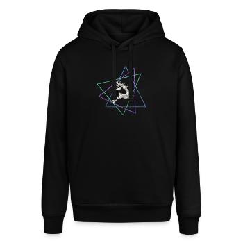 Elch - Stanley/Stella Unisex Hoodie SOUNDER - Schwarz - Vorne - Alina (178cm) & Michal (187cm)