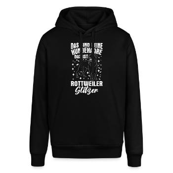 Das Sind Keine Hunde Haare Das Ist Rottweiler Glit - Stanley/Stella Unisex Hoodie SOUNDER - Schwarz - Vorne - Alina (178cm) & Michal (187cm)