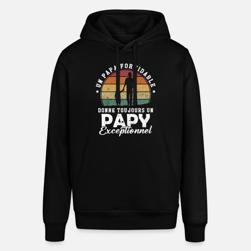 Papa formidable, papy exceptionnel - Sweat à capuche SOUNDER Stanley/Stella Unisexe - noir