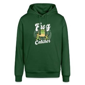 Herpetologist Toad Lover Amphibian Funny Frog Catc - Stanley/Stella SOUNDER Unisex Hoodie - bottle green - Front - Alina (178cm) & Michal (187cm)