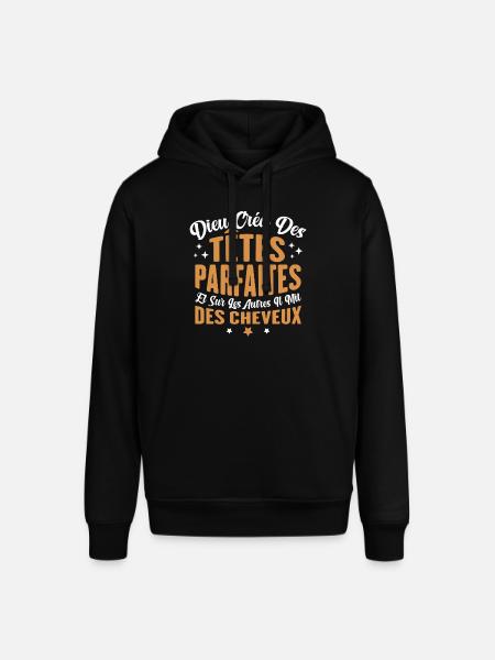 Dieu créa des têtes parfaites - Sweat à capuche SOUNDER Stanley/Stella Unisexe - noir