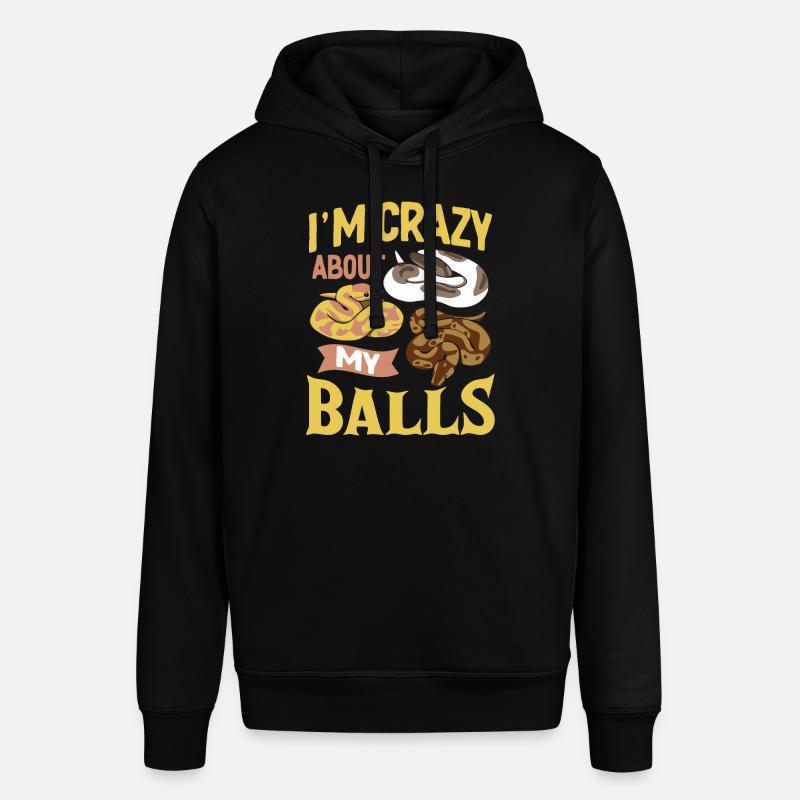 Königspython Ball Python Geschenk - Stanley/Stella Unisex Hoodie SOUNDER - Schwarz