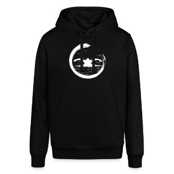 Schwimmer schwimmen Schwimm - Stanley/Stella Unisex Hoodie SOUNDER - Schwarz - Vorne - Alina (178cm) & Michal (187cm)