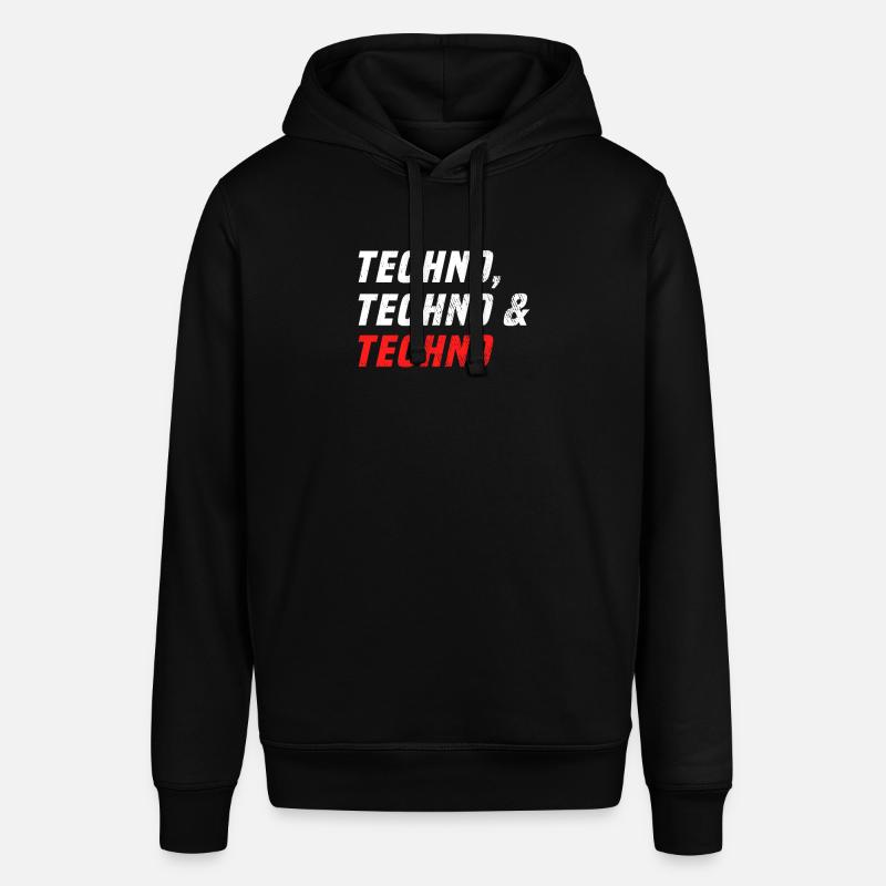 Techno Techno Techno - Stanley/Stella Unisex Hoodie SOUNDER - Schwarz