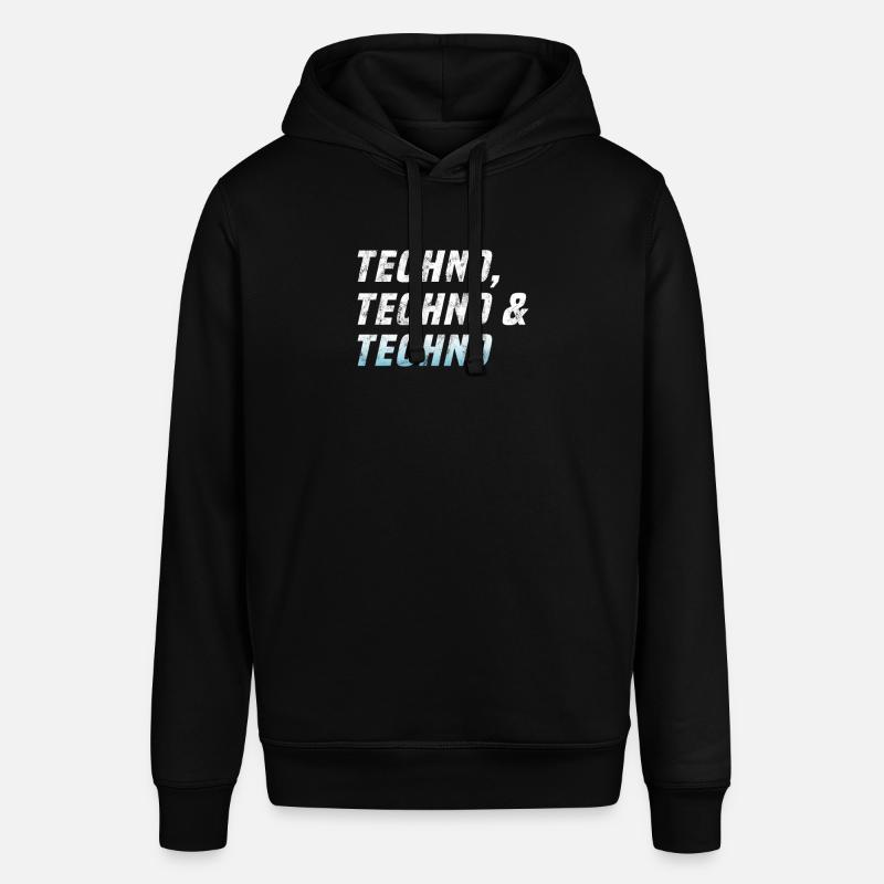 Techno Techno Techno - Stanley/Stella Unisex Hoodie SOUNDER - Schwarz