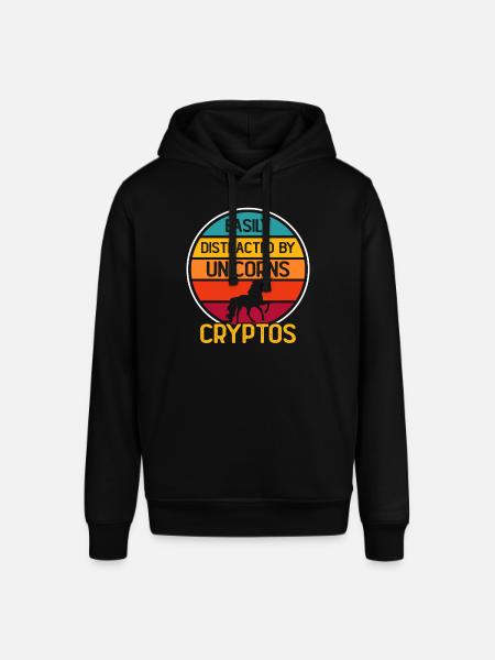 Krypto Kryptowährung Einhorn - Stanley/Stella Unisex Hoodie SOUNDER - Schwarz