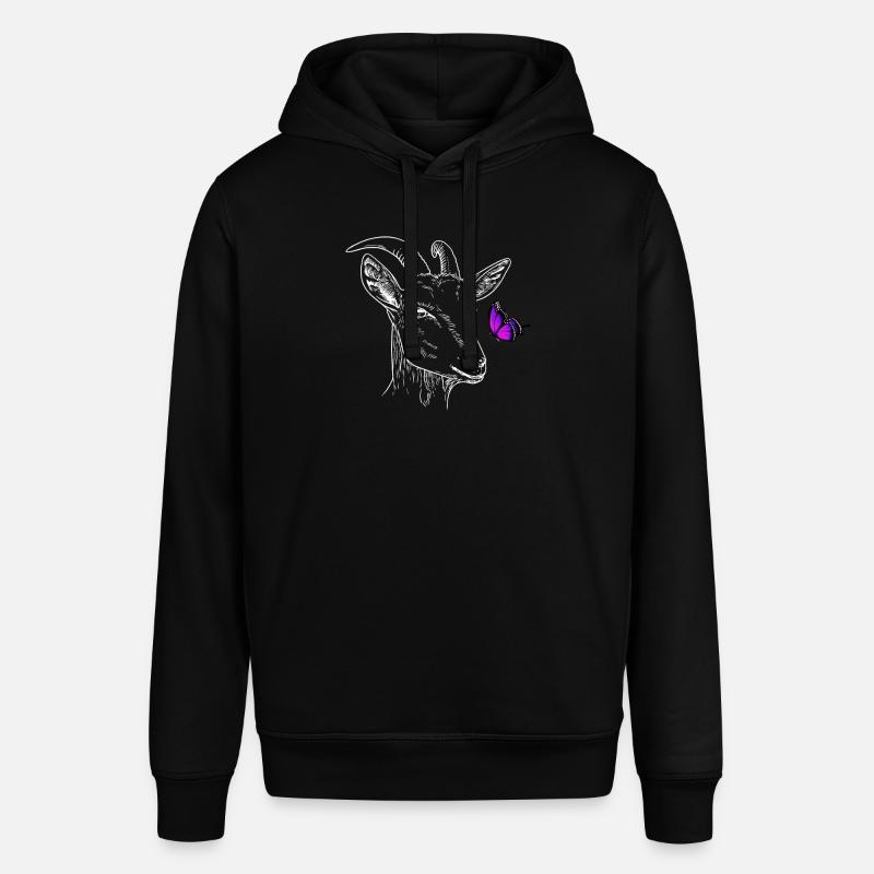 Chèvre avec papillon - Sweat à capuche SOUNDER Stanley/Stella Unisexe - noir