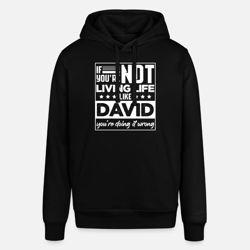 Drôle David Blague d’anniversaire Sarcasme - Sweat à capuche SOUNDER Stanley/Stella Unisexe - noir