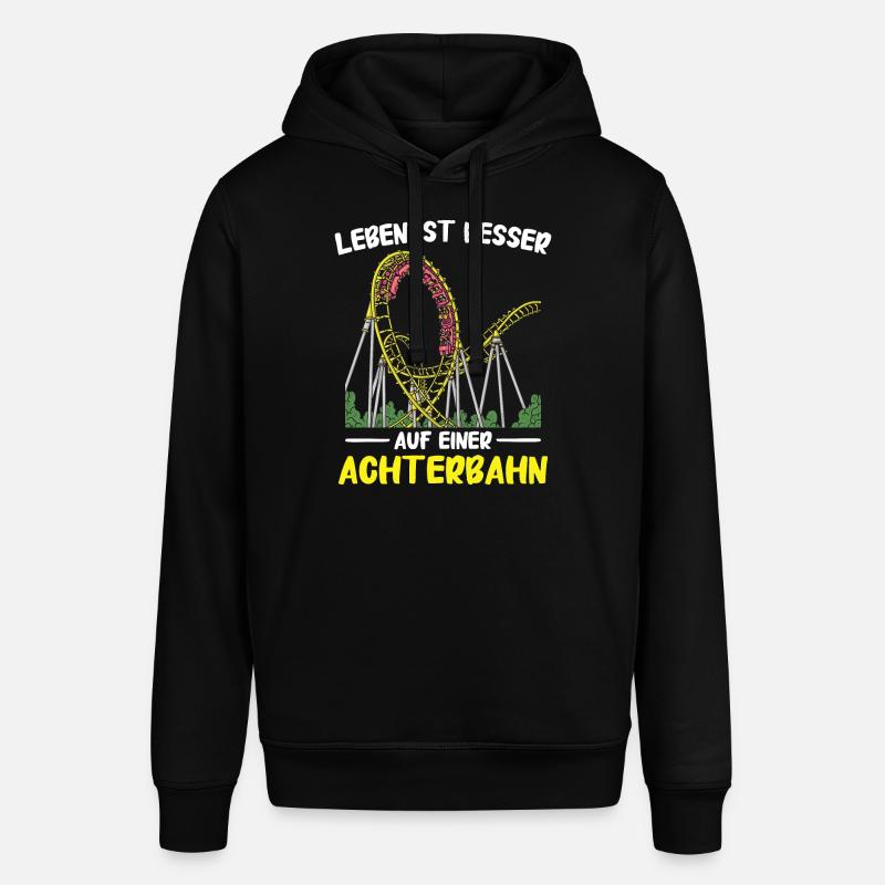 Achterbahn Freizeitpark Roller Coaster - Stanley/Stella Unisex Hoodie SOUNDER - Schwarz