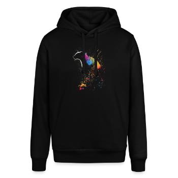 Coati Colorful - Stanley/Stella Unisex Hoodie SOUNDER - Schwarz - Vorne - Alina (178cm) & Michal (187cm)