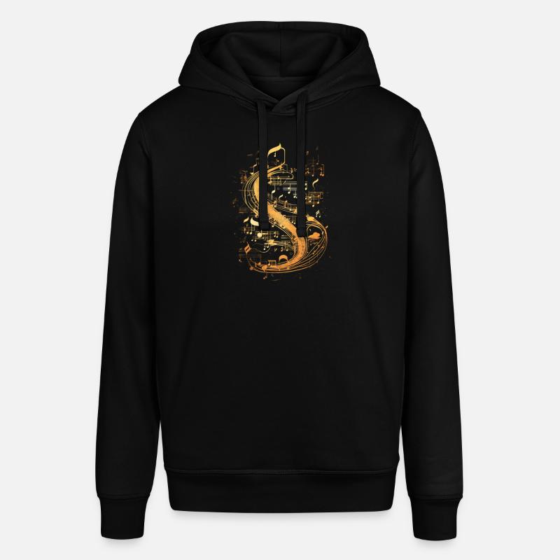 Notes musicales Sentious classiques - Sweat à capuche SOUNDER Stanley/Stella Unisexe - noir