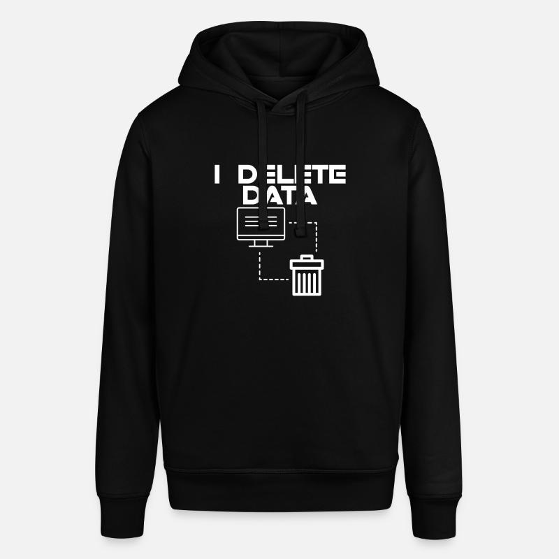 I Delete Data 2 - Stanley/Stella Unisex Hoodie SOUNDER - Schwarz