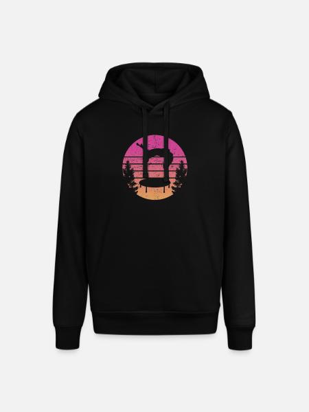 Trampoline Retro Backflip - Stanley/Stella SOUNDER Unisex Hoodie - black