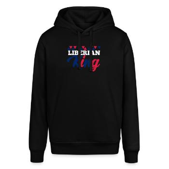 Liberia - Stanley/Stella Unisex Hoodie SOUNDER - Schwarz - Vorne - Alina (178cm) & Michal (187cm)