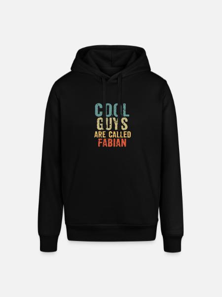 Cool guys are called fabian - Stanley/Stella SOUNDER Unisex Hoodie - black