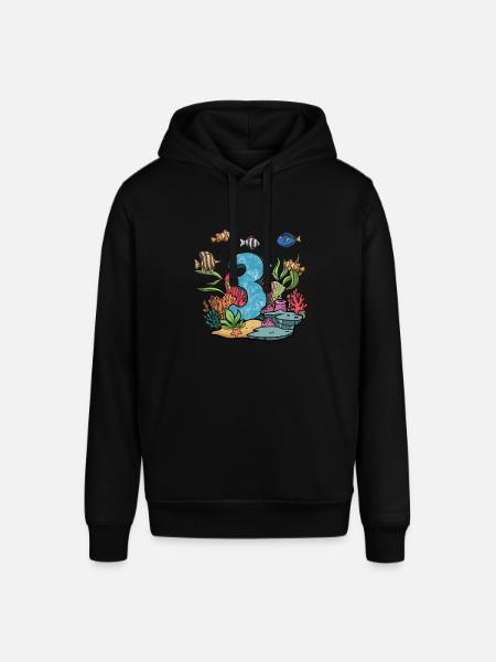 Aquarium Fish Gift - Stanley/Stella SOUNDER Unisex Hoodie - black