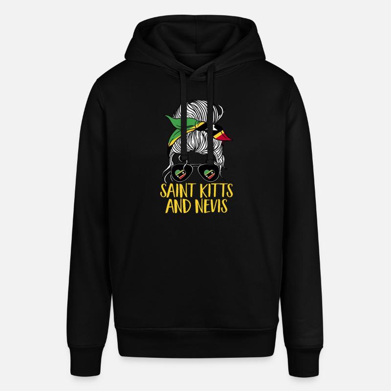Drapeau de Saint-Kitts-et-Nevis - Sweat à capuche SOUNDER Stanley/Stella Unisexe - noir