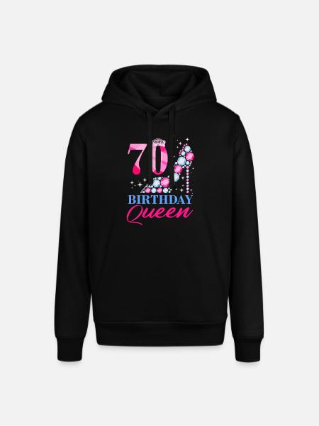 70 Birthday Queen - Stanley/Stella SOUNDER Unisex Hoodie - black