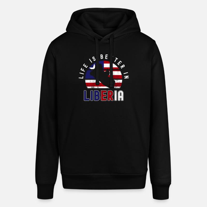 Drapeau du Libéria Libériens - Sweat à capuche SOUNDER Stanley/Stella Unisexe - noir