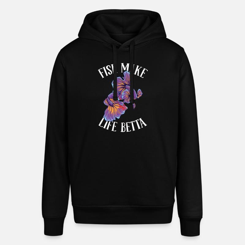 Combat de poissons Betta - Sweat à capuche SOUNDER Stanley/Stella Unisexe - noir